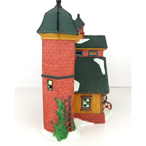 Holiday Time Oak Brooke Antiques Porcelain Lighted Building Village House 2000 - Picture 4 of 14